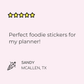 Ub*r Eats Planner Stickers