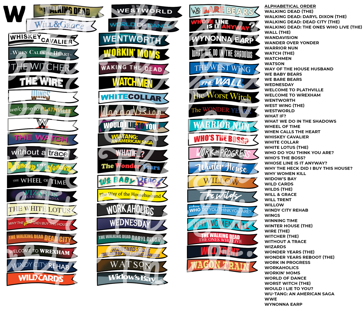 TV THURSDAY | Custom TV Show Flag Stickers