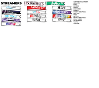 READ DESCRIPTION! Custom TV Show Flag Stickers (TV THURSDAY)