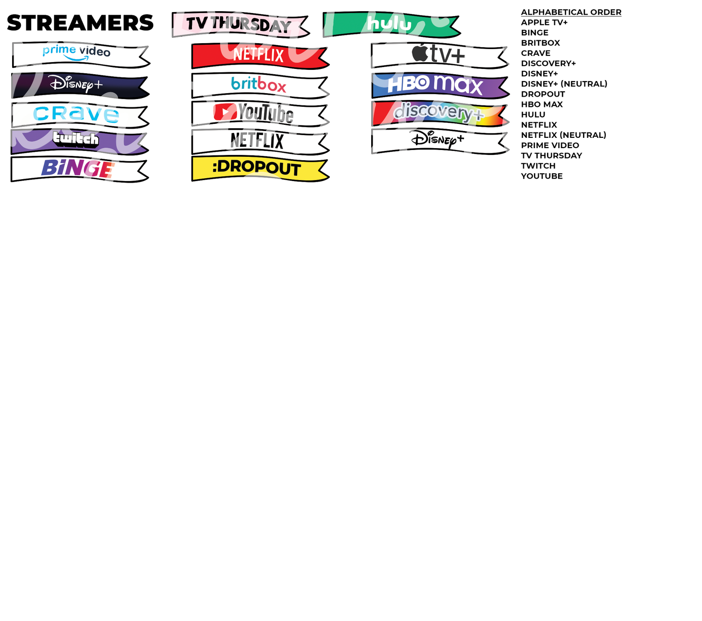 TV THURSDAY | Custom TV Show Flag Stickers (READ DESCRIPTION!)