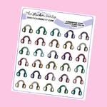 Audiobook Icons Planner Stickers | Create Plans Collab