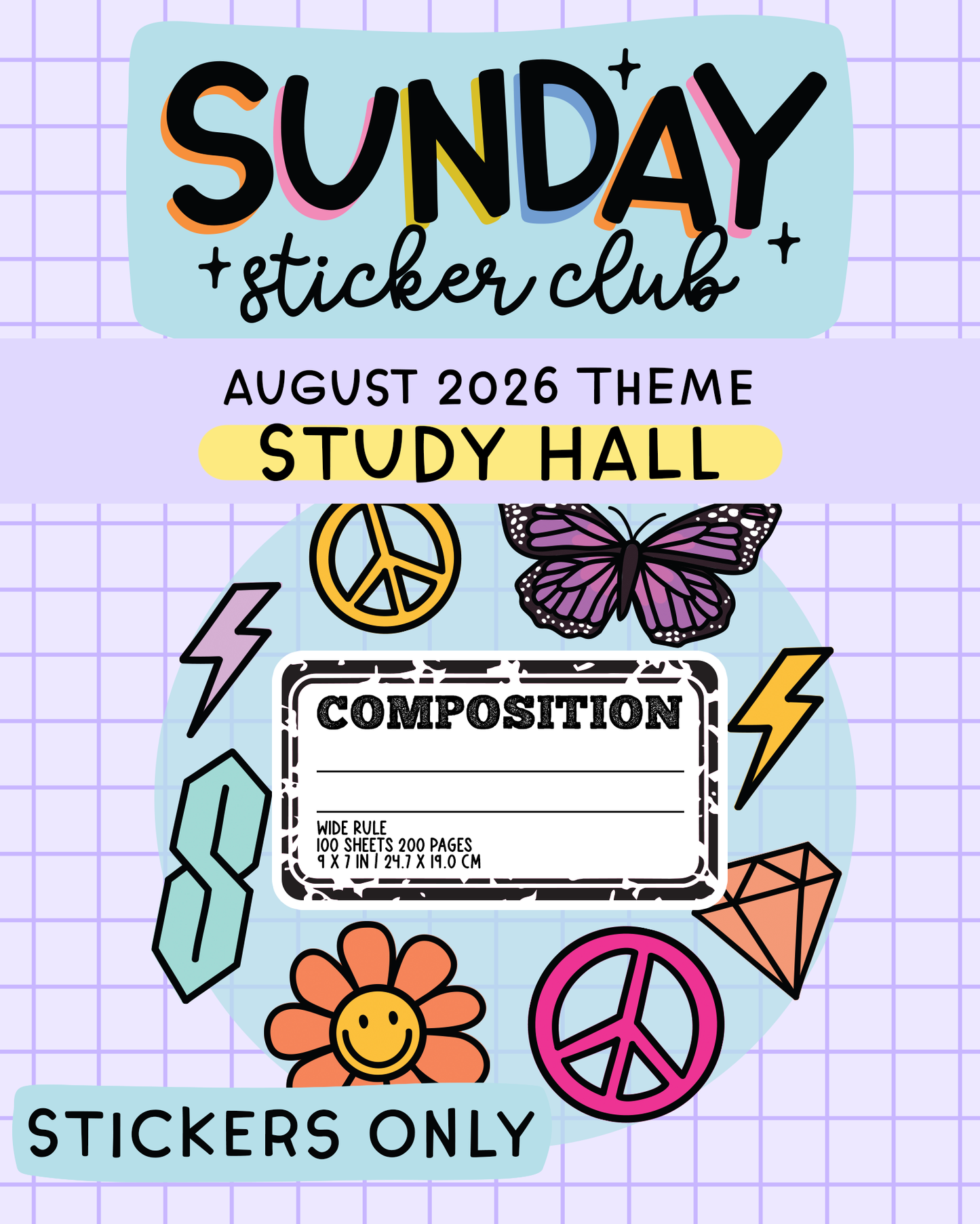 Sunday Sticker Club STICKERS ONLY