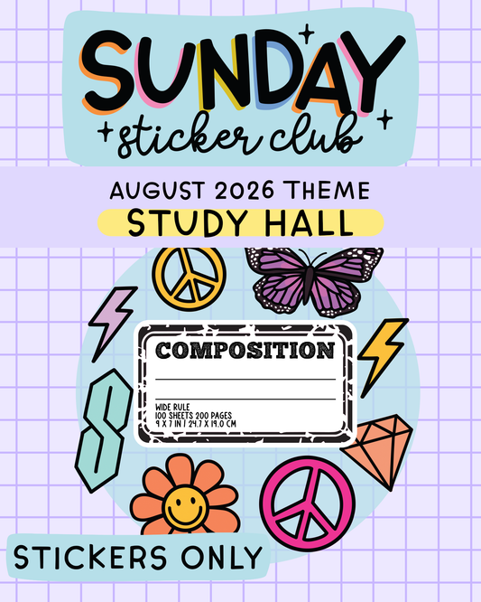 Sunday Sticker Club STICKERS ONLY