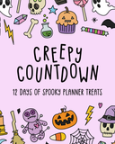 CREEPY COUNTDOWN: 12 Days of Spooky Planner Treats (Read description!)