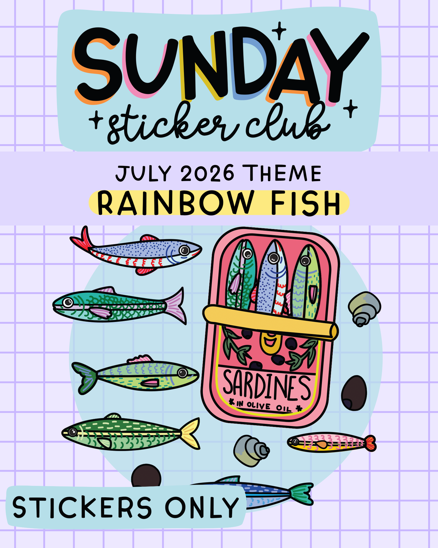 Sunday Sticker Club STICKERS ONLY