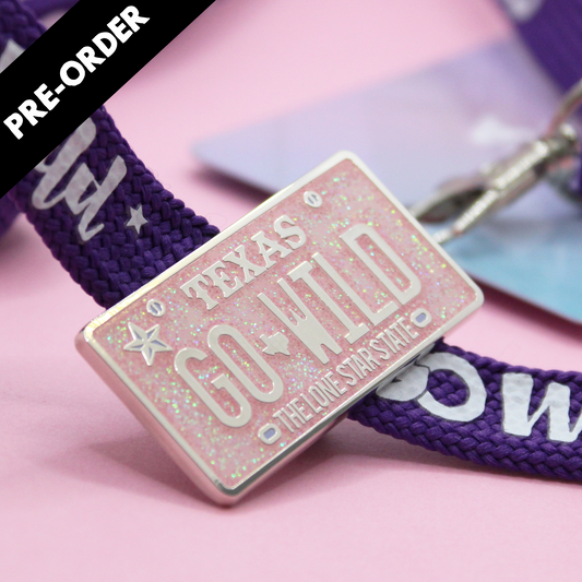 GO Wild 2024 License Plate Pin | GO Wild 2024 Dallas GW 2024