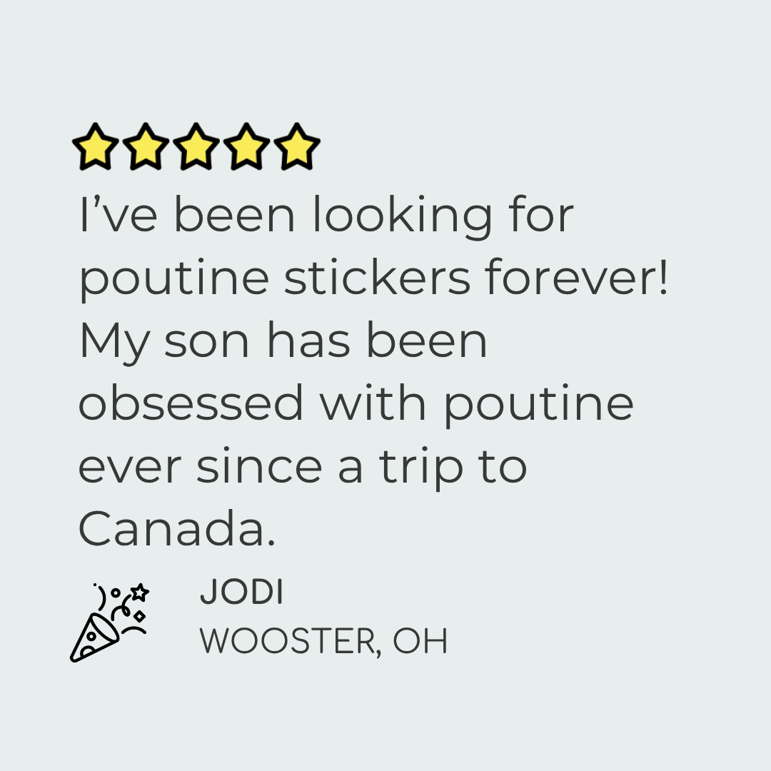 Poutine Planner Stickers