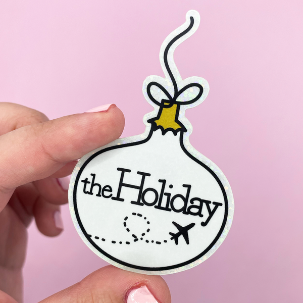 The Holiday Christmas Movie Glitter Die Cut Sticker