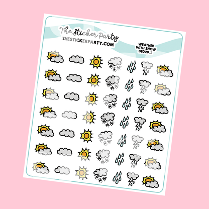 Mini Weather Planner Stickers