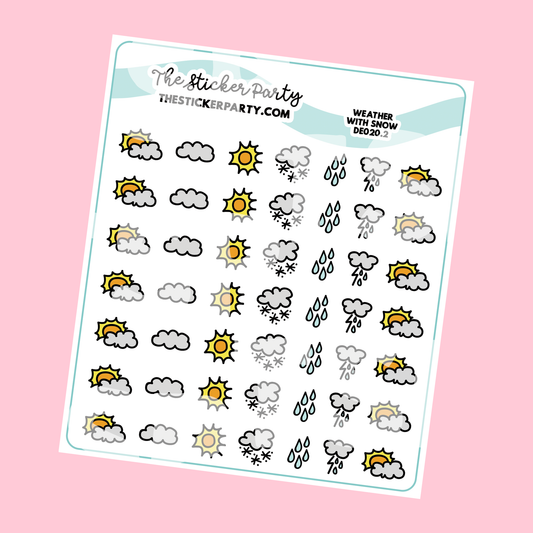 Mini Weather Planner Stickers
