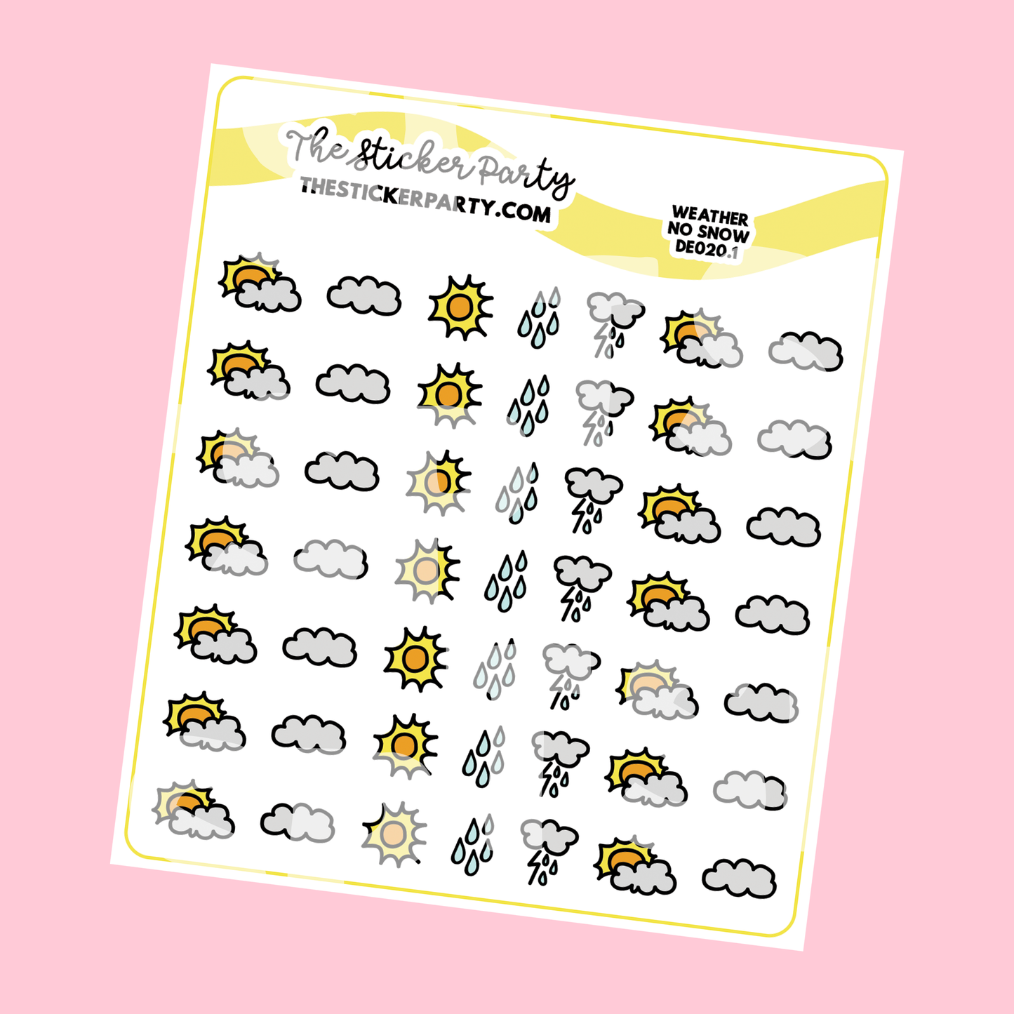 Mini Weather Planner Stickers