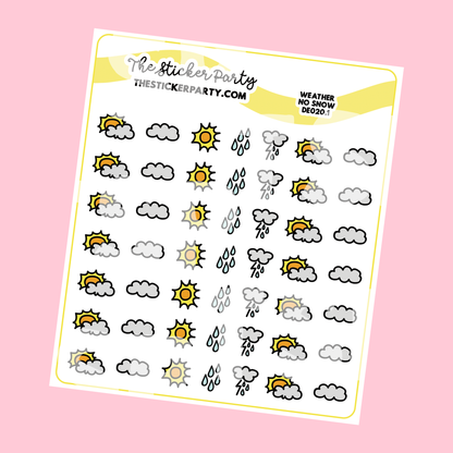 Mini Weather Planner Stickers