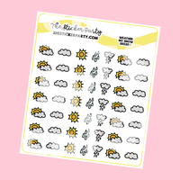 Mini Weather Planner Stickers