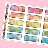 "Hello 2023" Amy Tangerine Collab Rainbow Box Planner Stickers
