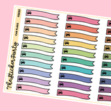Car Flag Planner Stickers Car Planner Stickers
