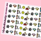 Dog Owner/Dog Care Planner Stickers