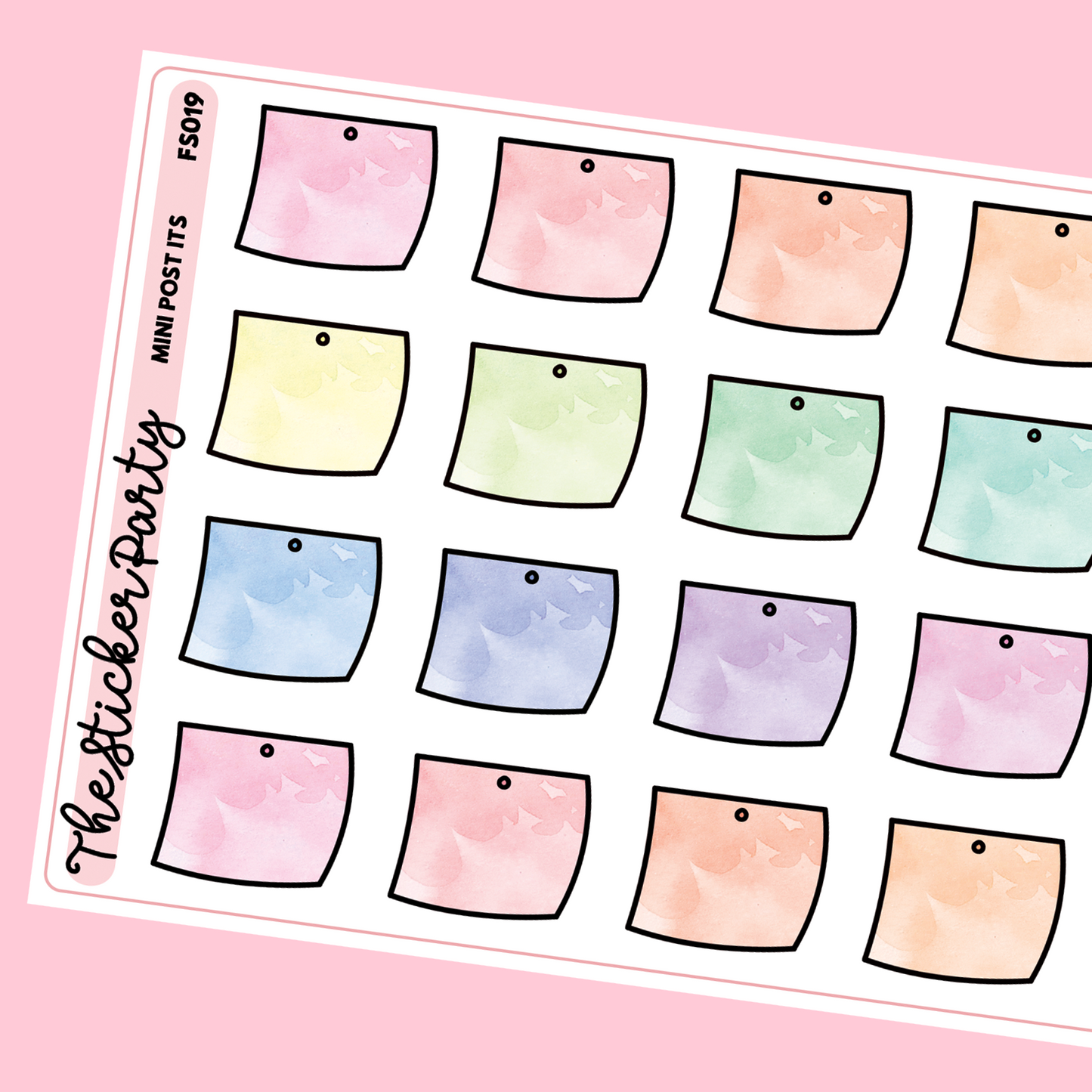 Mini Sticky Note Planner Stickers | Post-It Planner Stickers