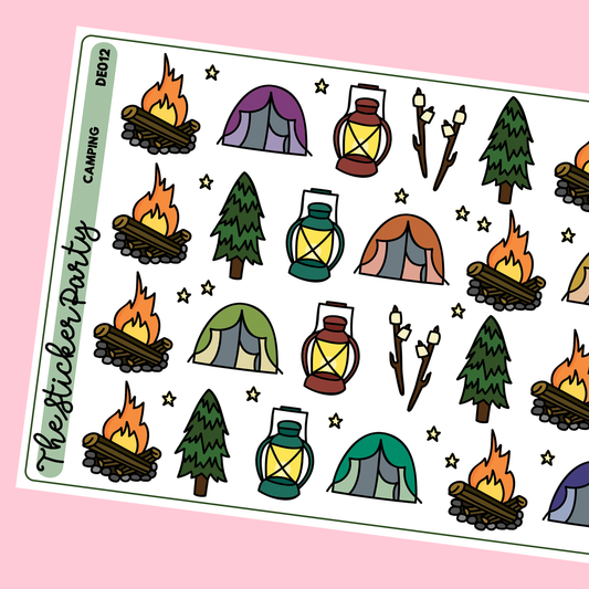 Camping Planner Stickers