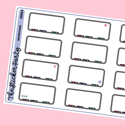 Whiteboard Planner Stickers