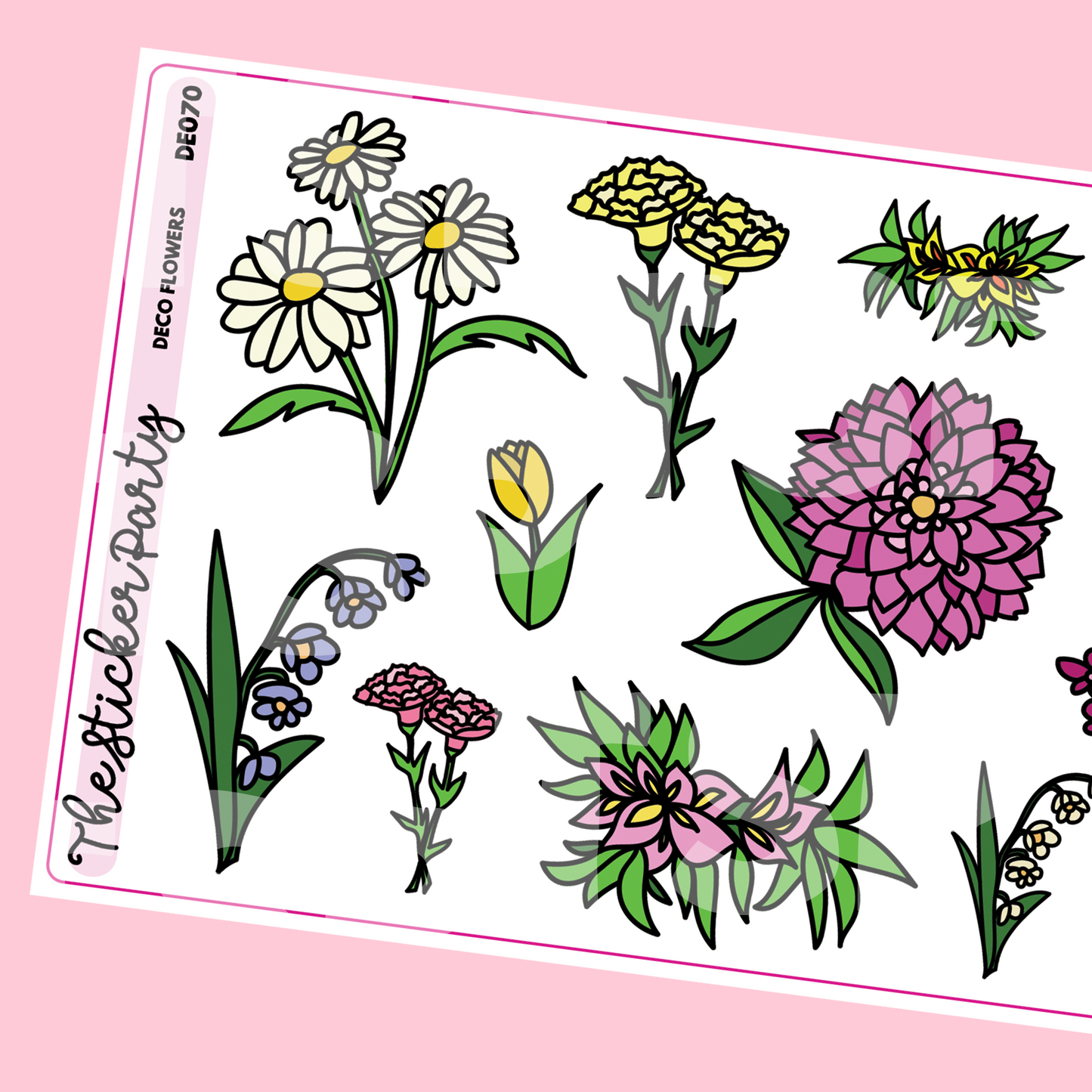 Flower Planner Stickers