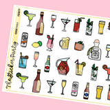 Cocktails Planner Stickers