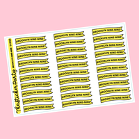 B99 TV Show Planner Sticker Kit