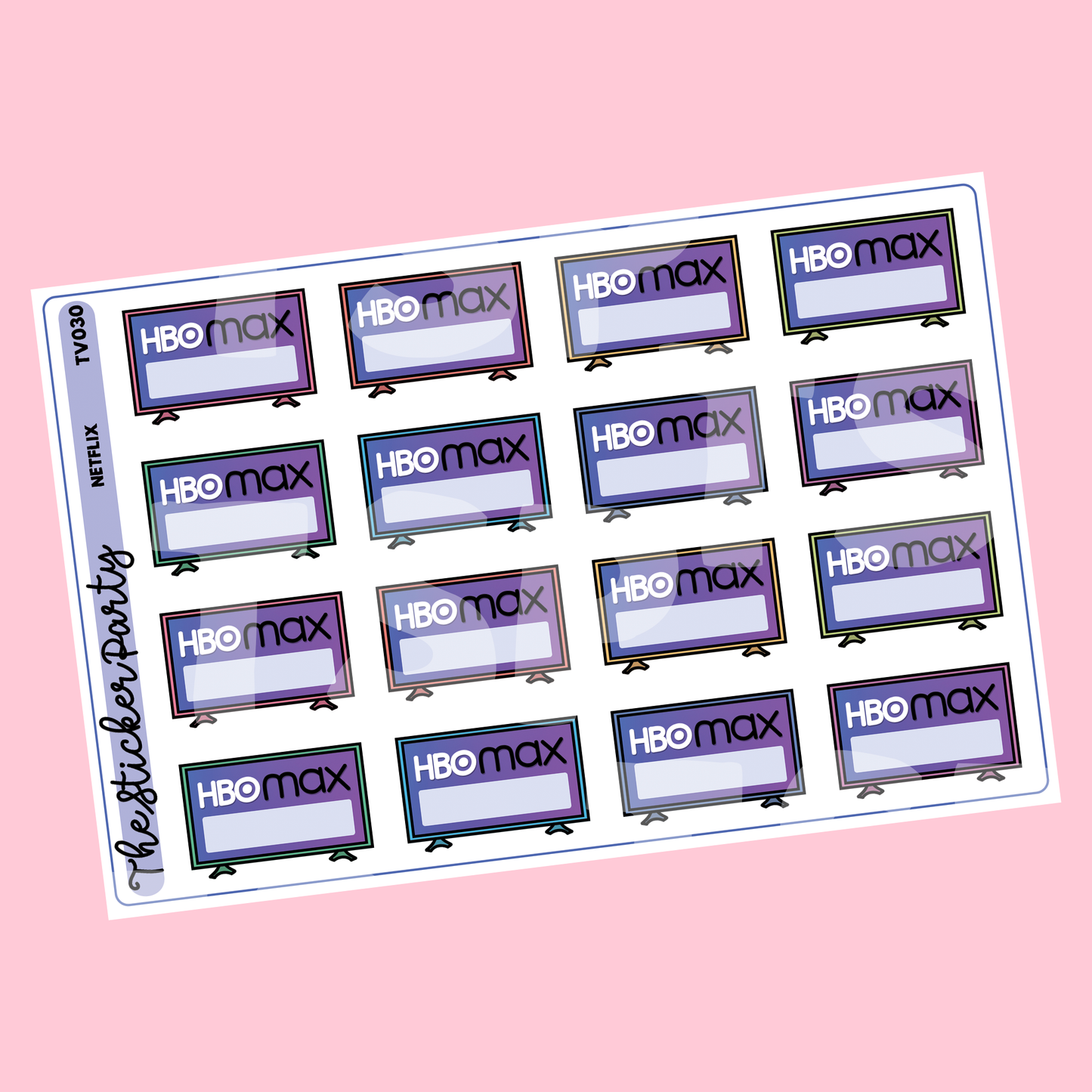H B O Max Planner Stickers