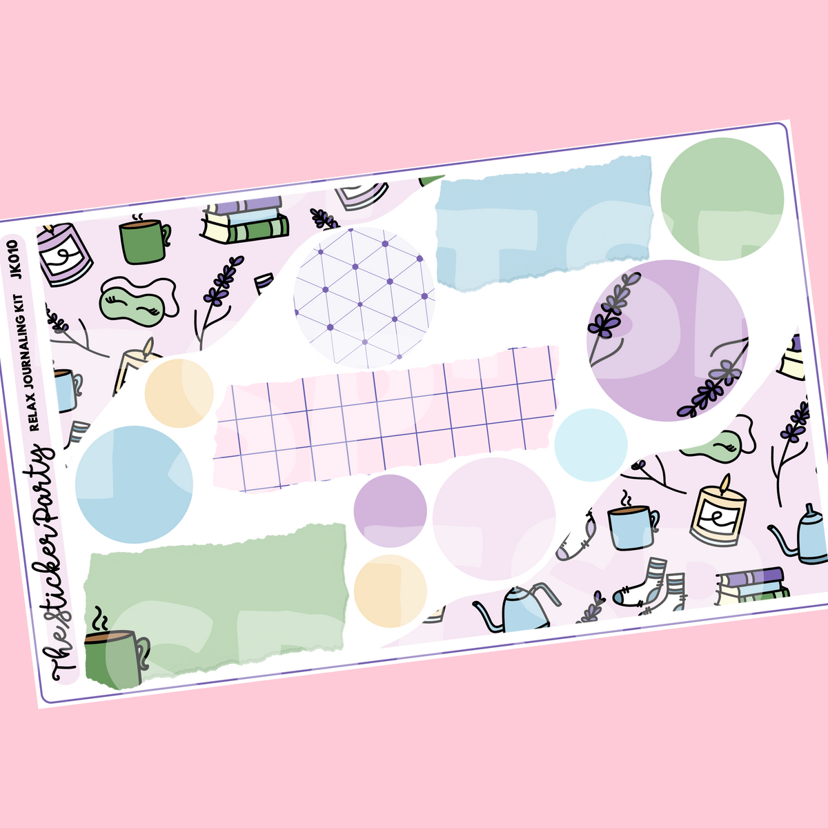 Relax Journaling Sticker Kit Self-Care – The Sticker Party