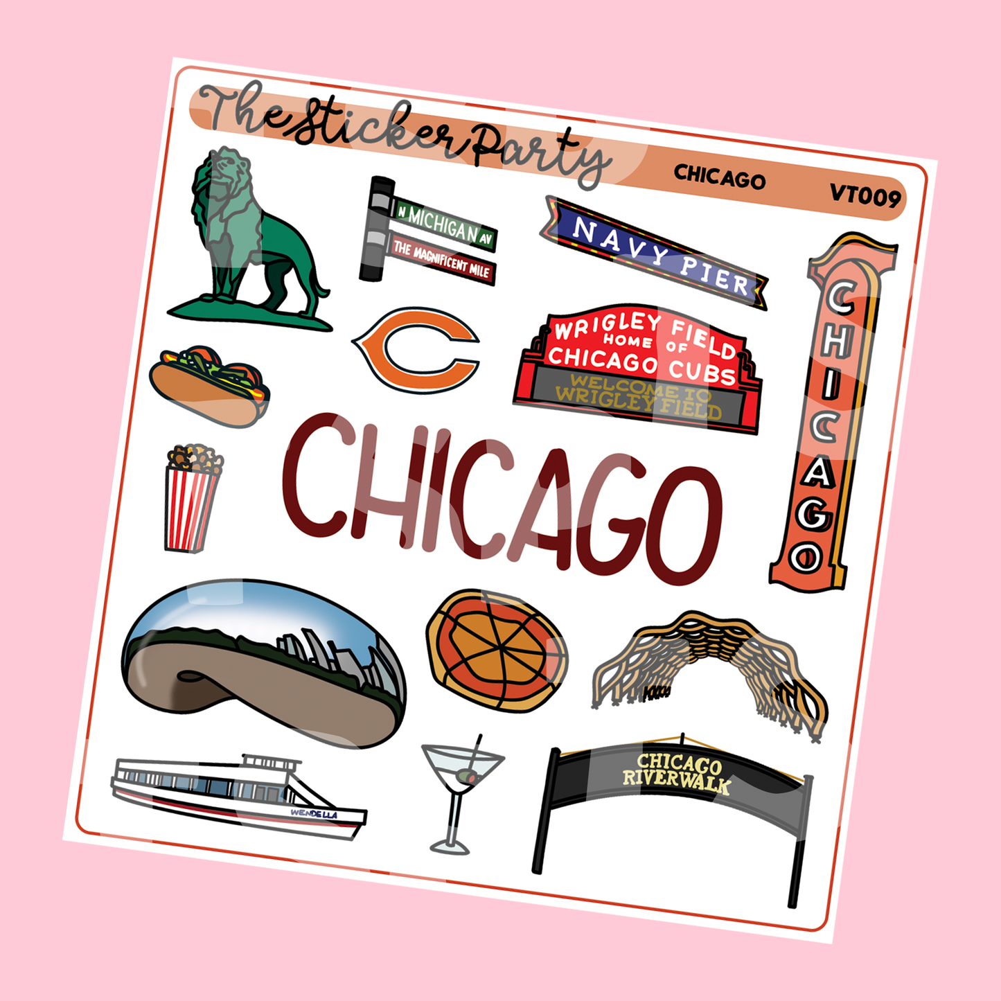 Chicago Planner Stickers