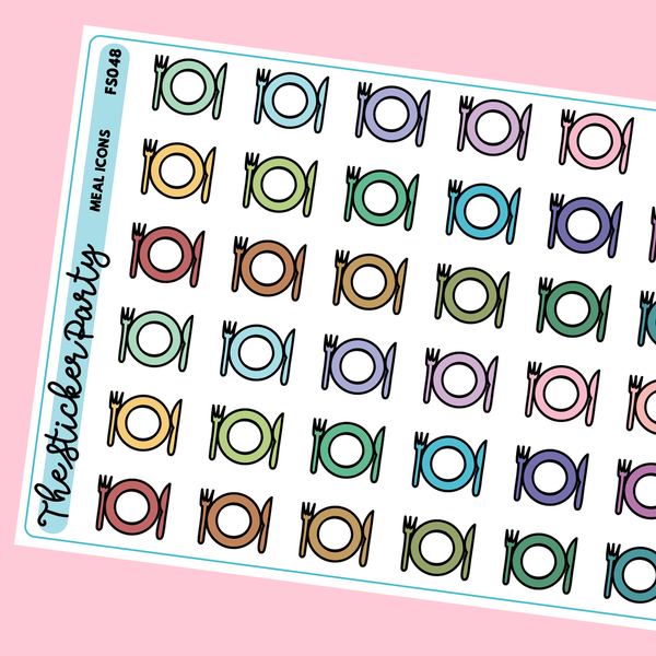 Meal Icon Planner Stickers
