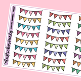 Bunting Banner Planner Stickers