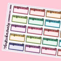 Conference Call Planner Stickers