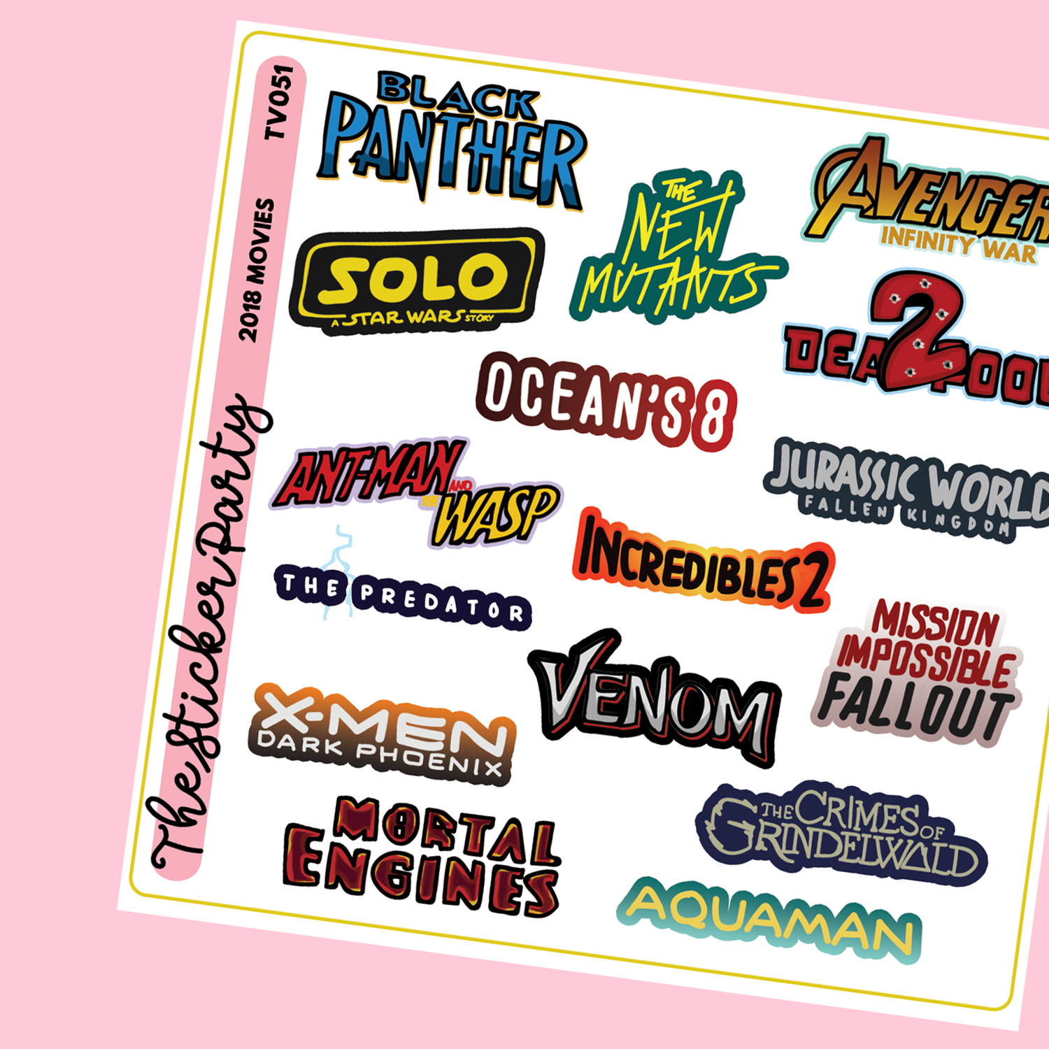 Stickers (ships flat)