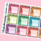 Job Interview Planner Stickers