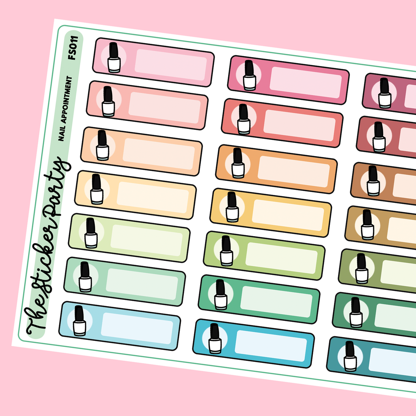 Nail Appointment Planner Stickers