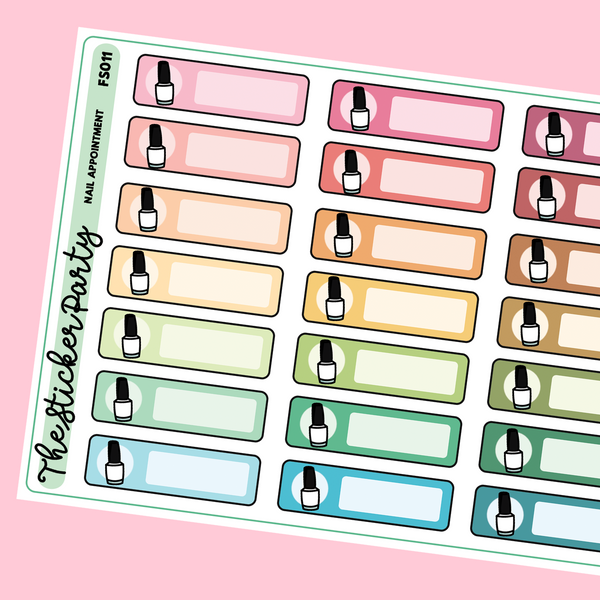 Nail Appointment Planner Stickers