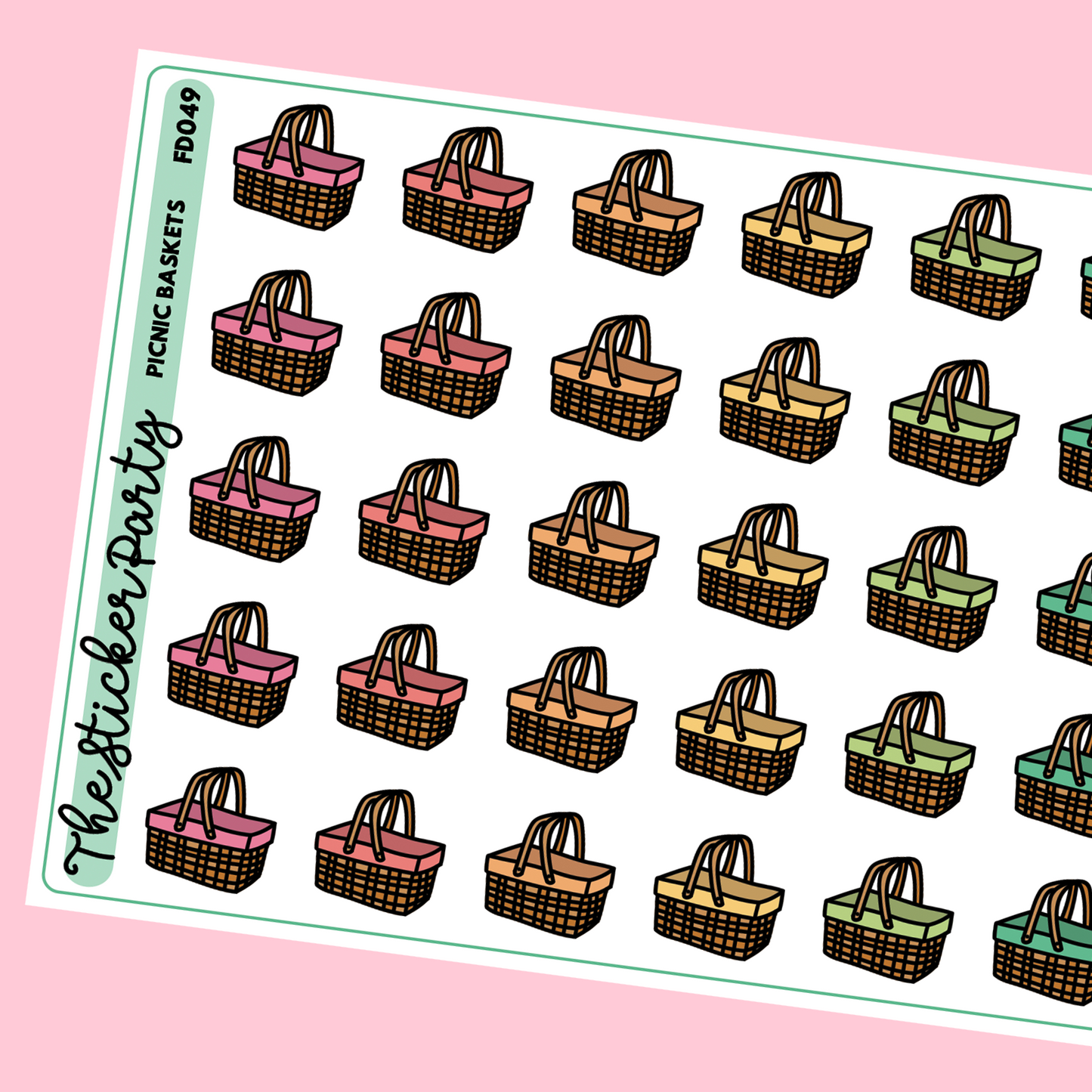 Picnic Basket Planner Stickers