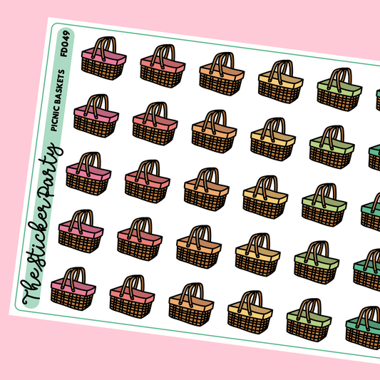 Picnic Basket Planner Stickers