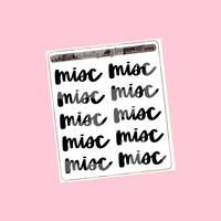 Amy Tangerine Collab "Misc" Planner Stickers