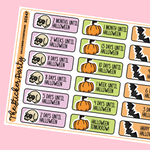 Halloween Countdown Planner Stickers