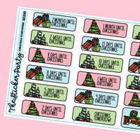 Christmas Countdown Planner Stickers