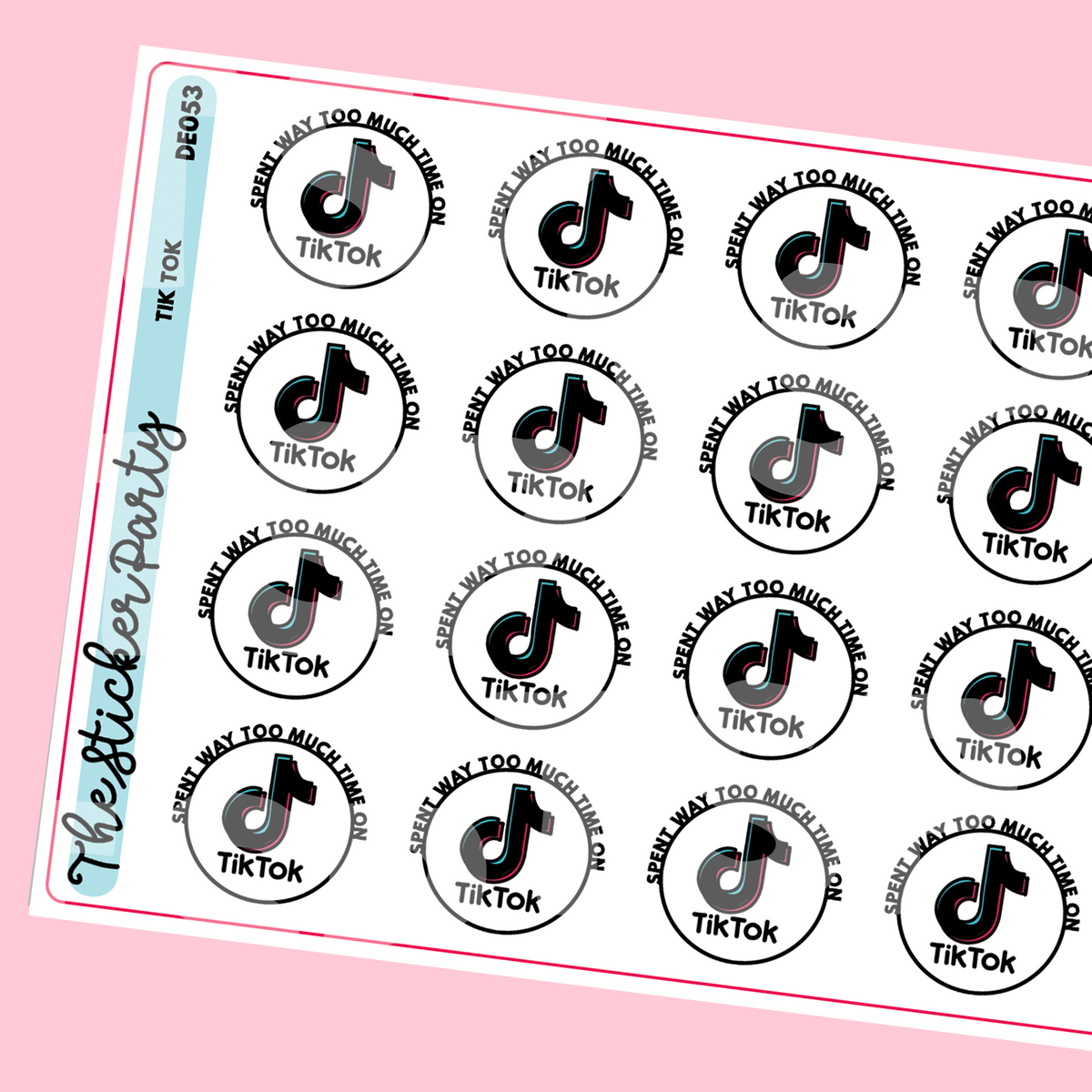 Spent Way Too Much Time on TickTock Planner Stickers TickTock Stickers ...
