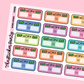 Work Hours/Shift Tracker Planner Stickers