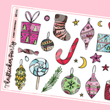 Candy Christmas Deco Planner Stickers