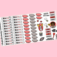 BBCAN Play-Along Kit TV Show Planner Sticker Flags Kit