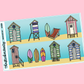 Beach Hut Kit in Standard Vertical Sizing