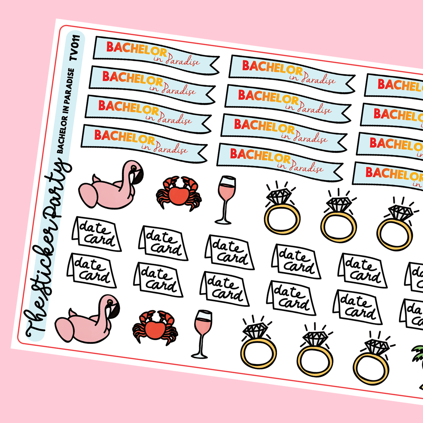 Bach In Paradise Planner Stickers