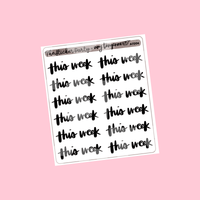 Amy Tangerine Collab "This Week" Planner Stickers