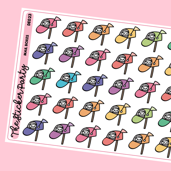 Mail Boxes Planner Stickers