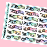 Anxiety Tracker Anxiety Stickers